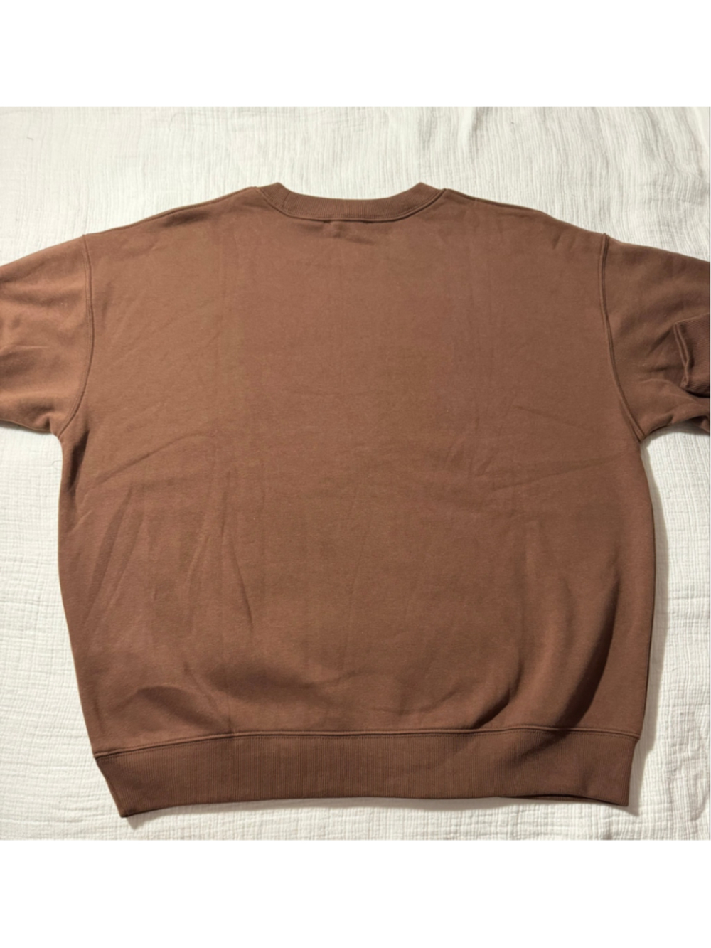 Zenana Brown Crewneck Sweatshirt Size L - Picture 2 of 6